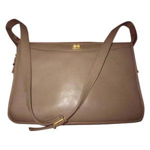Vintage MOD Givenchy Taupe Leather Shoulder Bag